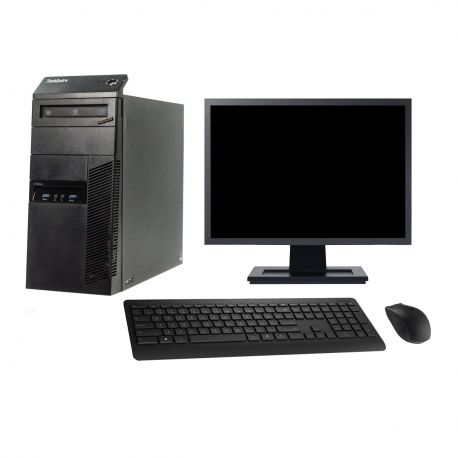 PC Tour Lenovo M83 Ecran 19" Intel G3220 RAM 16Go Disque 250Go Windows 10 Wifi
