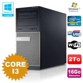 PC Tour Dell Optiplex 790 Intel Core I3 3.1Ghz 16Go 2To DVD WIFI Win 7