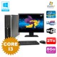 Lot PC HP Compaq 6200 Pro SFF Core i3 3.1GHz 8Go 2To DVD WIFI W7 + Ecran 22