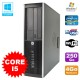 PC HP Elite 8200 SFF Intel Core I5 3.1GHz 4Go Disque 250Go DVD WIFI W7