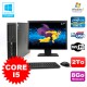Lot PC HP Elite 8200 SFF Core I5 3.1GHz 8Go 2To DVD WIFI W7 + Ecran 17"